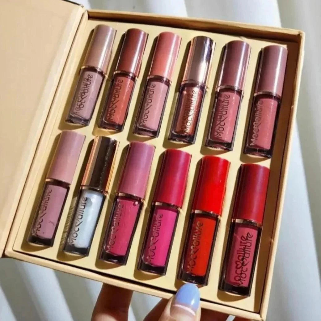 12 Colors Matte Lipstick Set Gift Box