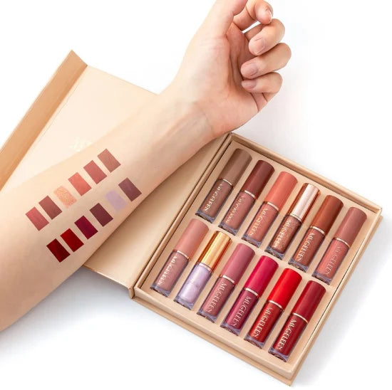12 Colors Matte Lipstick Set Gift Box