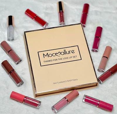 12 Colors Matte Lipstick Set Gift Box
